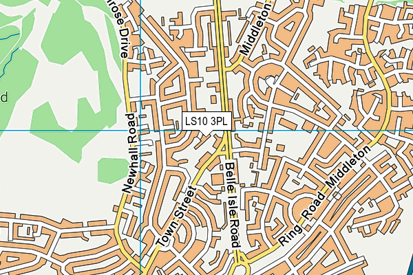 LS10 3PL map - OS VectorMap District (Ordnance Survey)