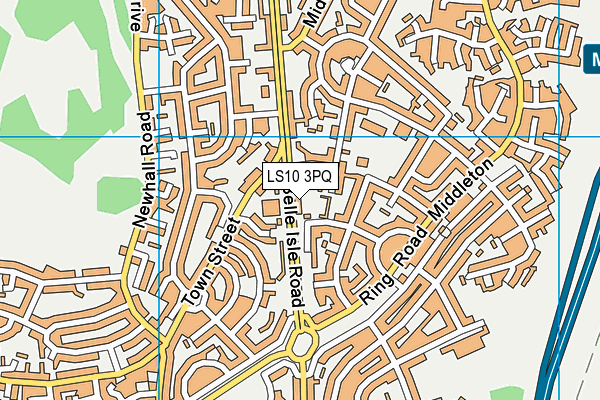 LS10 3PQ map - OS VectorMap District (Ordnance Survey)
