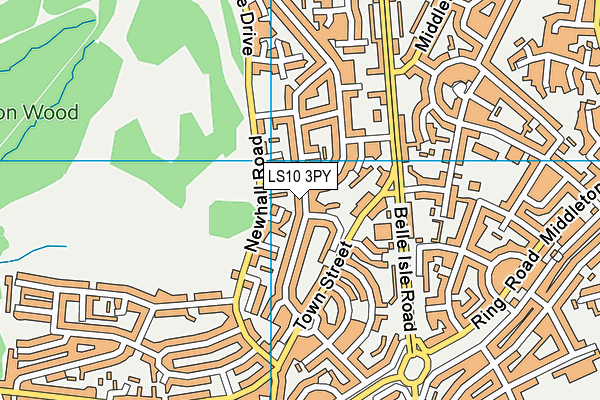 LS10 3PY map - OS VectorMap District (Ordnance Survey)