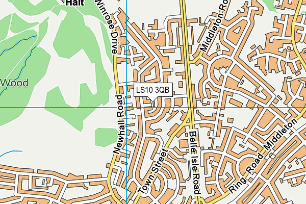LS10 3QB map - OS VectorMap District (Ordnance Survey)
