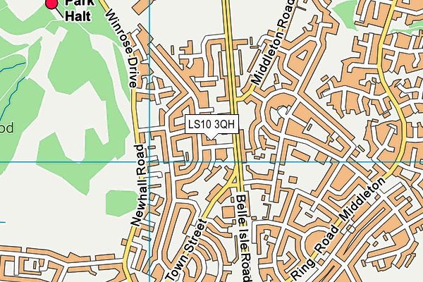 LS10 3QH map - OS VectorMap District (Ordnance Survey)