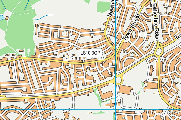 LS10 3QP map - OS VectorMap District (Ordnance Survey)