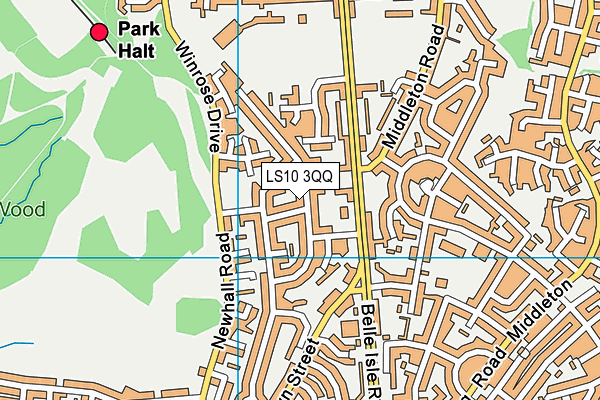 LS10 3QQ map - OS VectorMap District (Ordnance Survey)