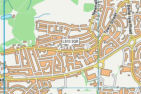 LS10 3QR map - OS VectorMap District (Ordnance Survey)
