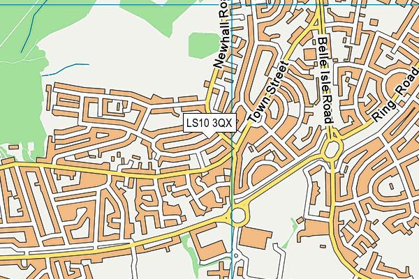 LS10 3QX map - OS VectorMap District (Ordnance Survey)