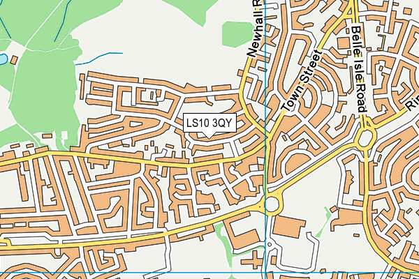 LS10 3QY map - OS VectorMap District (Ordnance Survey)