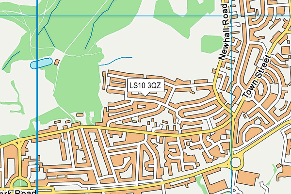 LS10 3QZ map - OS VectorMap District (Ordnance Survey)