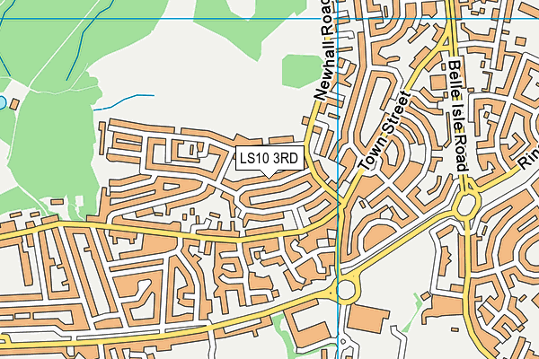 LS10 3RD map - OS VectorMap District (Ordnance Survey)