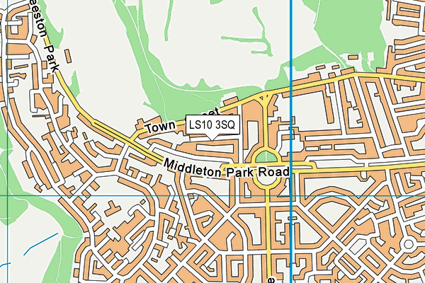 LS10 3SQ map - OS VectorMap District (Ordnance Survey)
