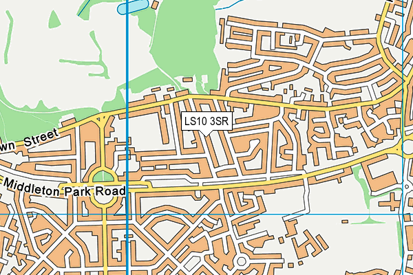 LS10 3SR map - OS VectorMap District (Ordnance Survey)