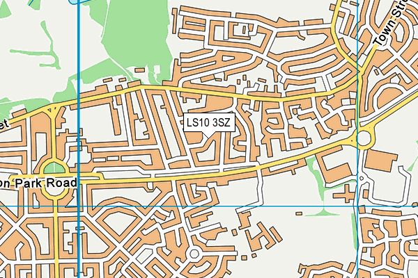 LS10 3SZ map - OS VectorMap District (Ordnance Survey)