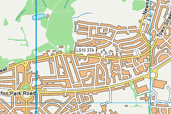 LS10 3TA map - OS VectorMap District (Ordnance Survey)