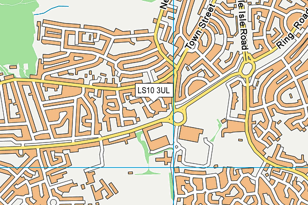 LS10 3UL map - OS VectorMap District (Ordnance Survey)