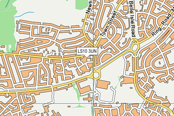 LS10 3UN map - OS VectorMap District (Ordnance Survey)