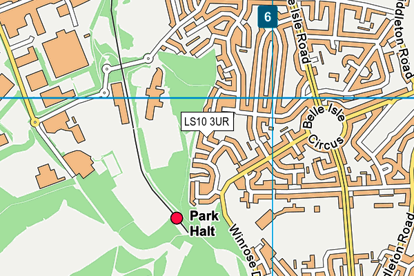 LS10 3UR map - OS VectorMap District (Ordnance Survey)