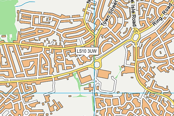 LS10 3UW map - OS VectorMap District (Ordnance Survey)