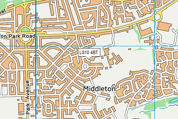 LS10 4BT map - OS VectorMap District (Ordnance Survey)