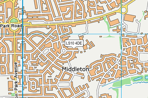 LS10 4DE map - OS VectorMap District (Ordnance Survey)