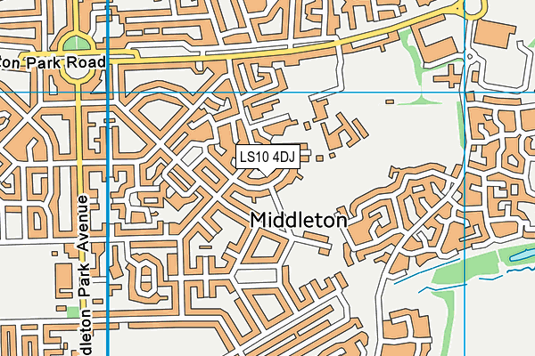 LS10 4DJ map - OS VectorMap District (Ordnance Survey)