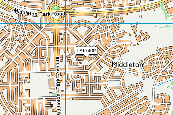 LS10 4DP map - OS VectorMap District (Ordnance Survey)