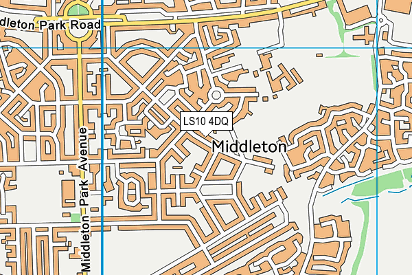 LS10 4DQ map - OS VectorMap District (Ordnance Survey)