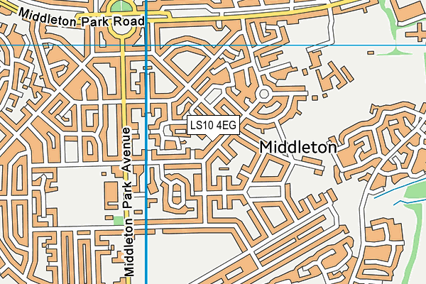 LS10 4EG map - OS VectorMap District (Ordnance Survey)