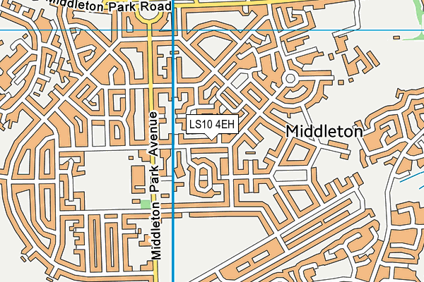 LS10 4EH map - OS VectorMap District (Ordnance Survey)