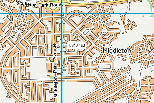 LS10 4EJ map - OS VectorMap District (Ordnance Survey)