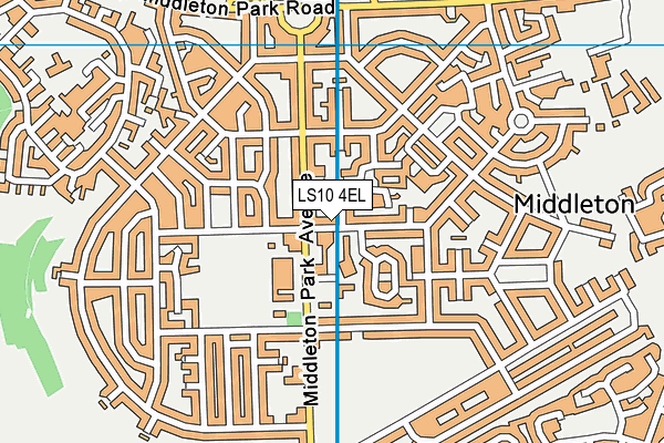 LS10 4EL map - OS VectorMap District (Ordnance Survey)