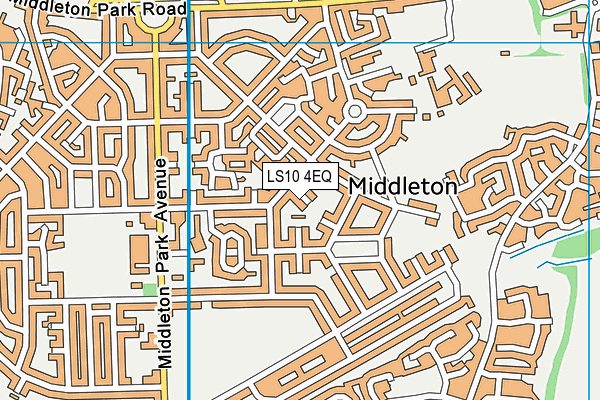 LS10 4EQ map - OS VectorMap District (Ordnance Survey)