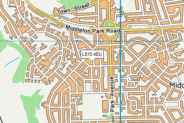 LS10 4EU map - OS VectorMap District (Ordnance Survey)