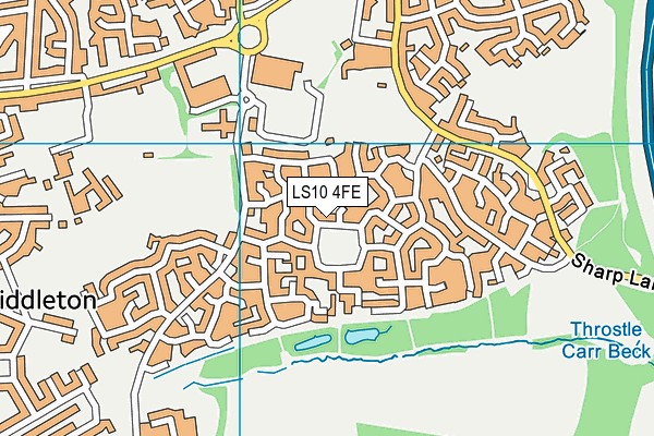 LS10 4FE map - OS VectorMap District (Ordnance Survey)