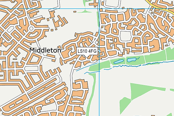 LS10 4FG map - OS VectorMap District (Ordnance Survey)