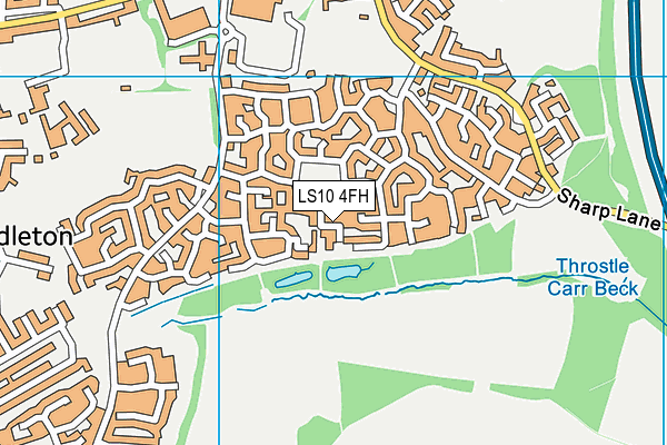 LS10 4FH map - OS VectorMap District (Ordnance Survey)