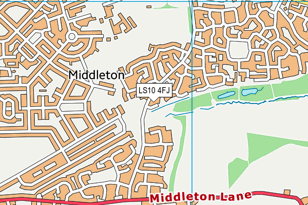 LS10 4FJ map - OS VectorMap District (Ordnance Survey)