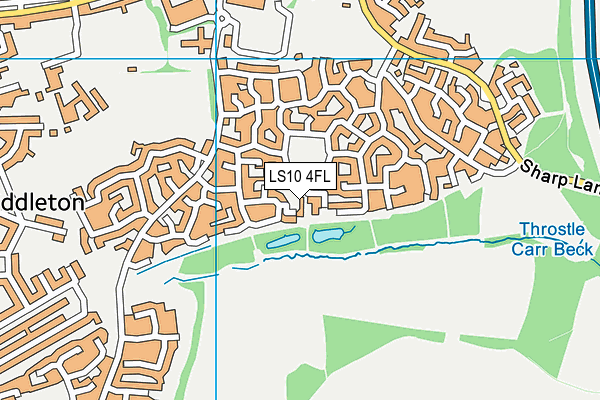 LS10 4FL map - OS VectorMap District (Ordnance Survey)