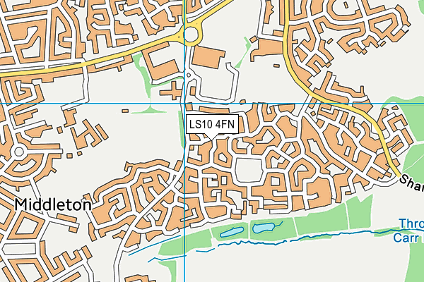 LS10 4FN map - OS VectorMap District (Ordnance Survey)