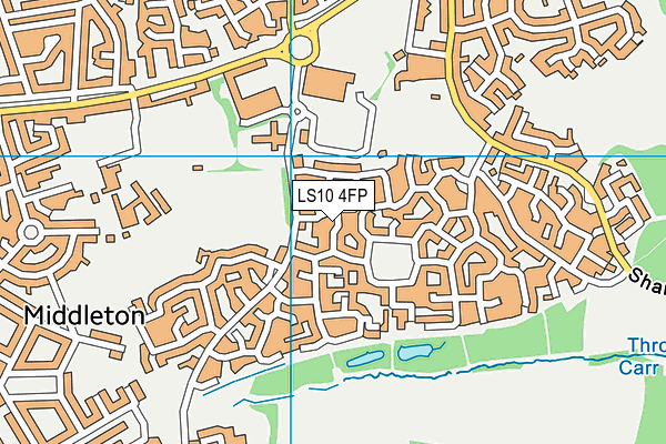 LS10 4FP map - OS VectorMap District (Ordnance Survey)