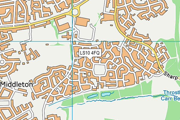 LS10 4FQ map - OS VectorMap District (Ordnance Survey)