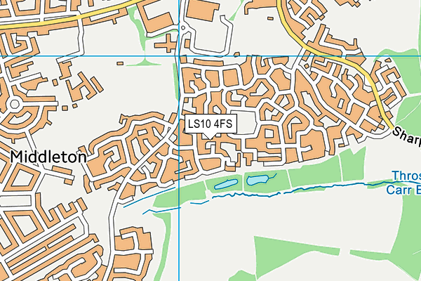 LS10 4FS map - OS VectorMap District (Ordnance Survey)