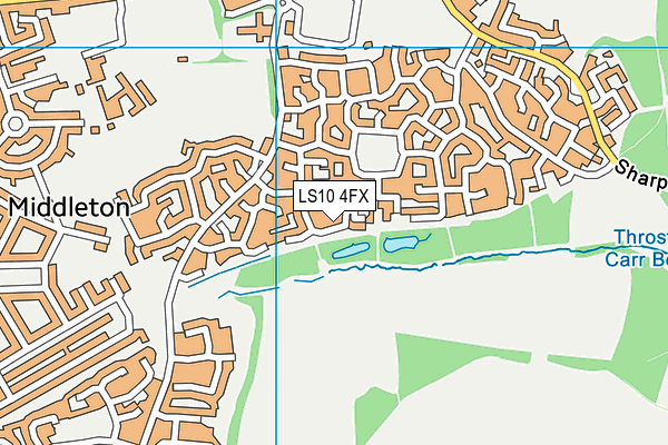 LS10 4FX map - OS VectorMap District (Ordnance Survey)