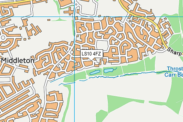 LS10 4FZ map - OS VectorMap District (Ordnance Survey)