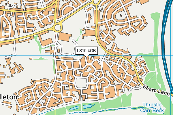 LS10 4GB map - OS VectorMap District (Ordnance Survey)