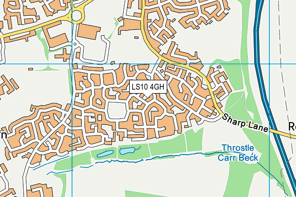 LS10 4GH map - OS VectorMap District (Ordnance Survey)