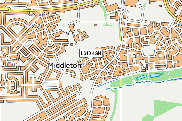 LS10 4GN map - OS VectorMap District (Ordnance Survey)