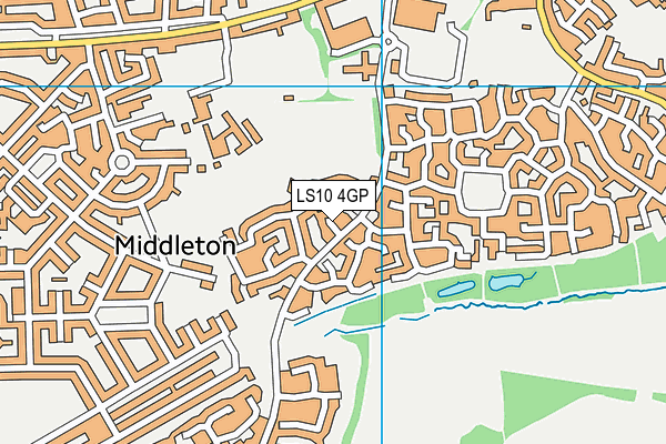LS10 4GP map - OS VectorMap District (Ordnance Survey)