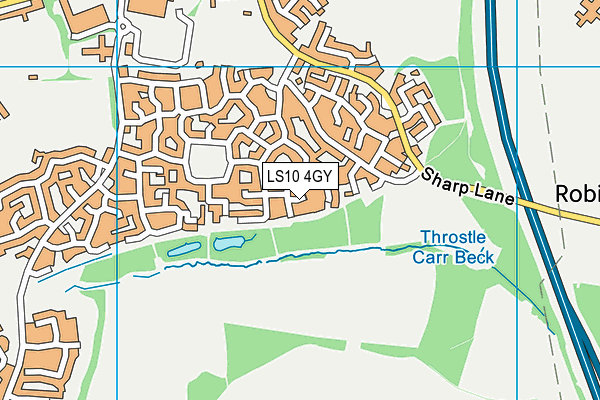 LS10 4GY map - OS VectorMap District (Ordnance Survey)