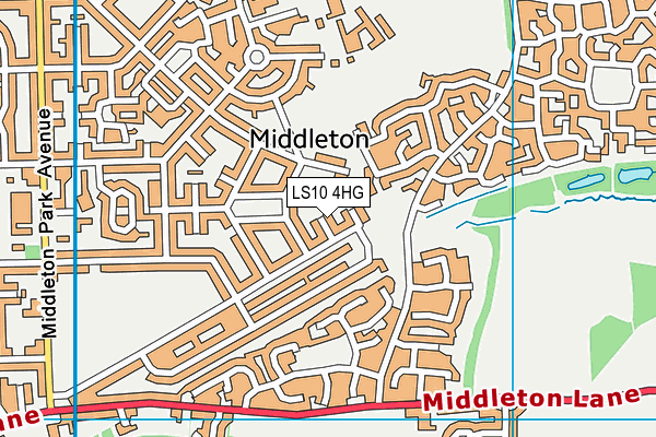 LS10 4HG map - OS VectorMap District (Ordnance Survey)