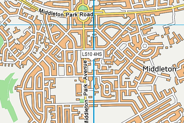 LS10 4HS map - OS VectorMap District (Ordnance Survey)