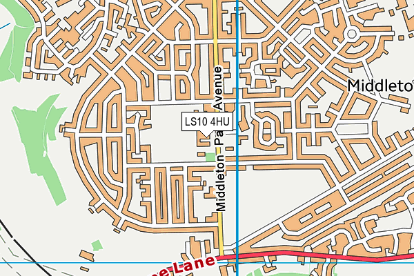 Middleton Primary School map (LS10 4HU) - OS VectorMap District (Ordnance Survey)